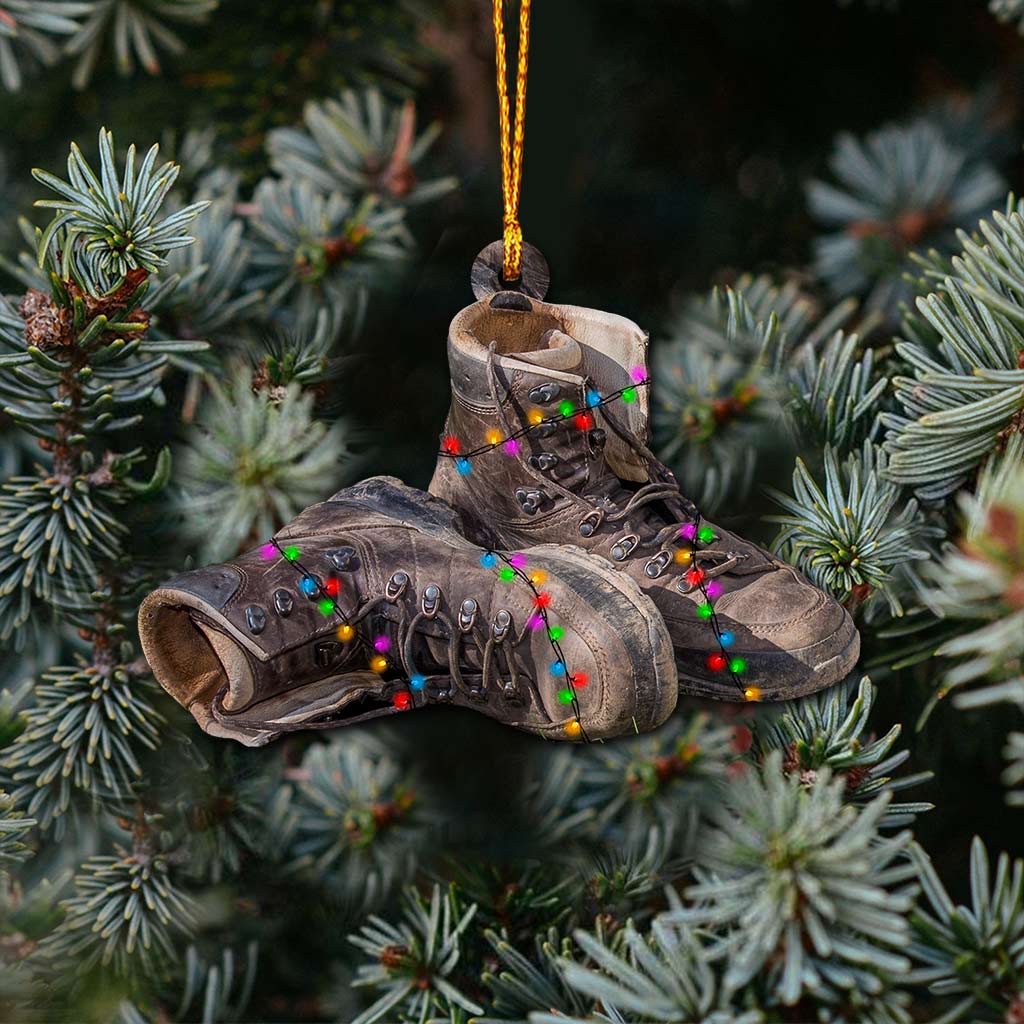 Campingartikel-Kollektion – Weihnachts-Camping-Ornament (beidseitig bedruckt)