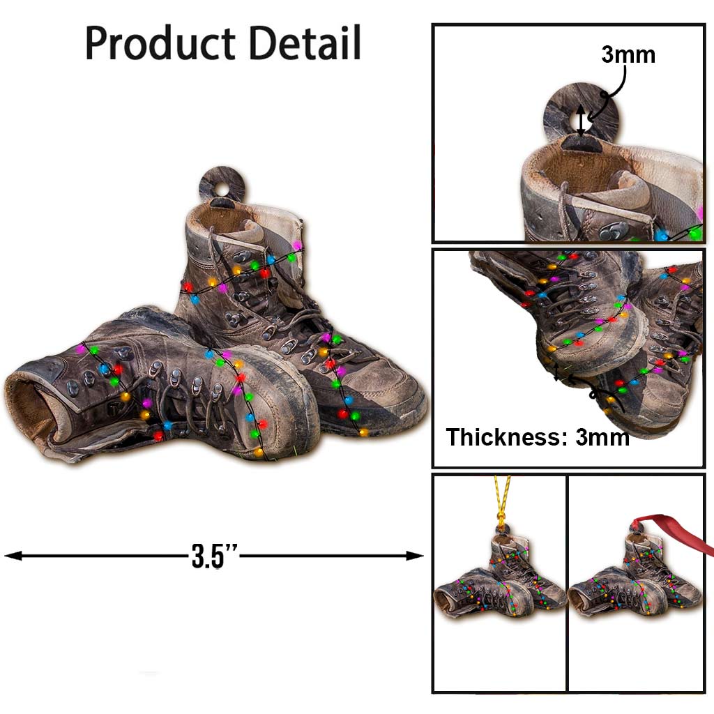 Campingartikel-Kollektion – Weihnachts-Camping-Ornament (beidseitig bedruckt)