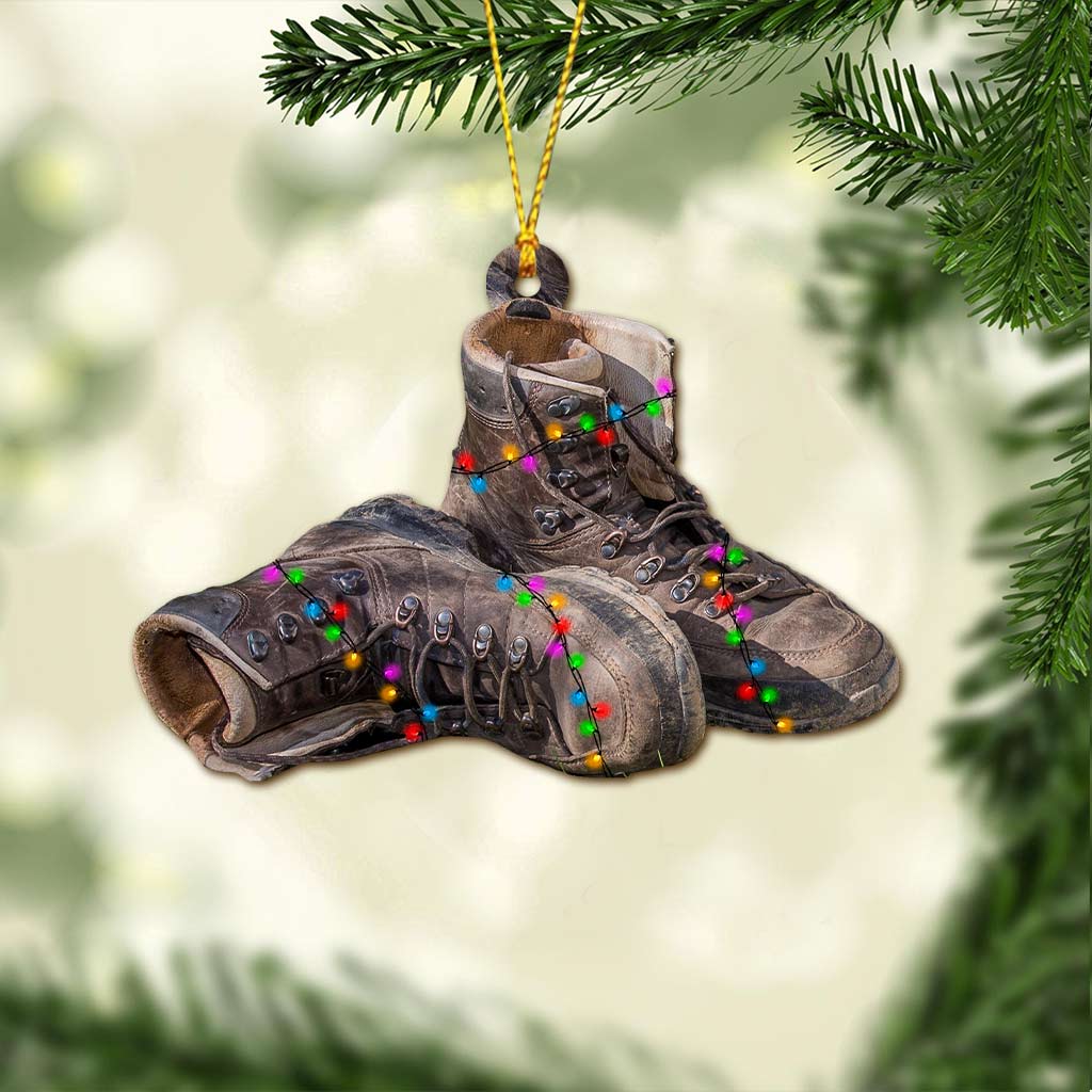 Campingartikel-Kollektion – Weihnachts-Camping-Ornament (beidseitig bedruckt)