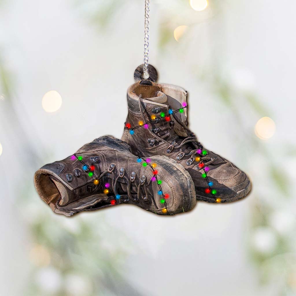 Campingartikel-Kollektion – Weihnachts-Camping-Ornament (beidseitig bedruckt)