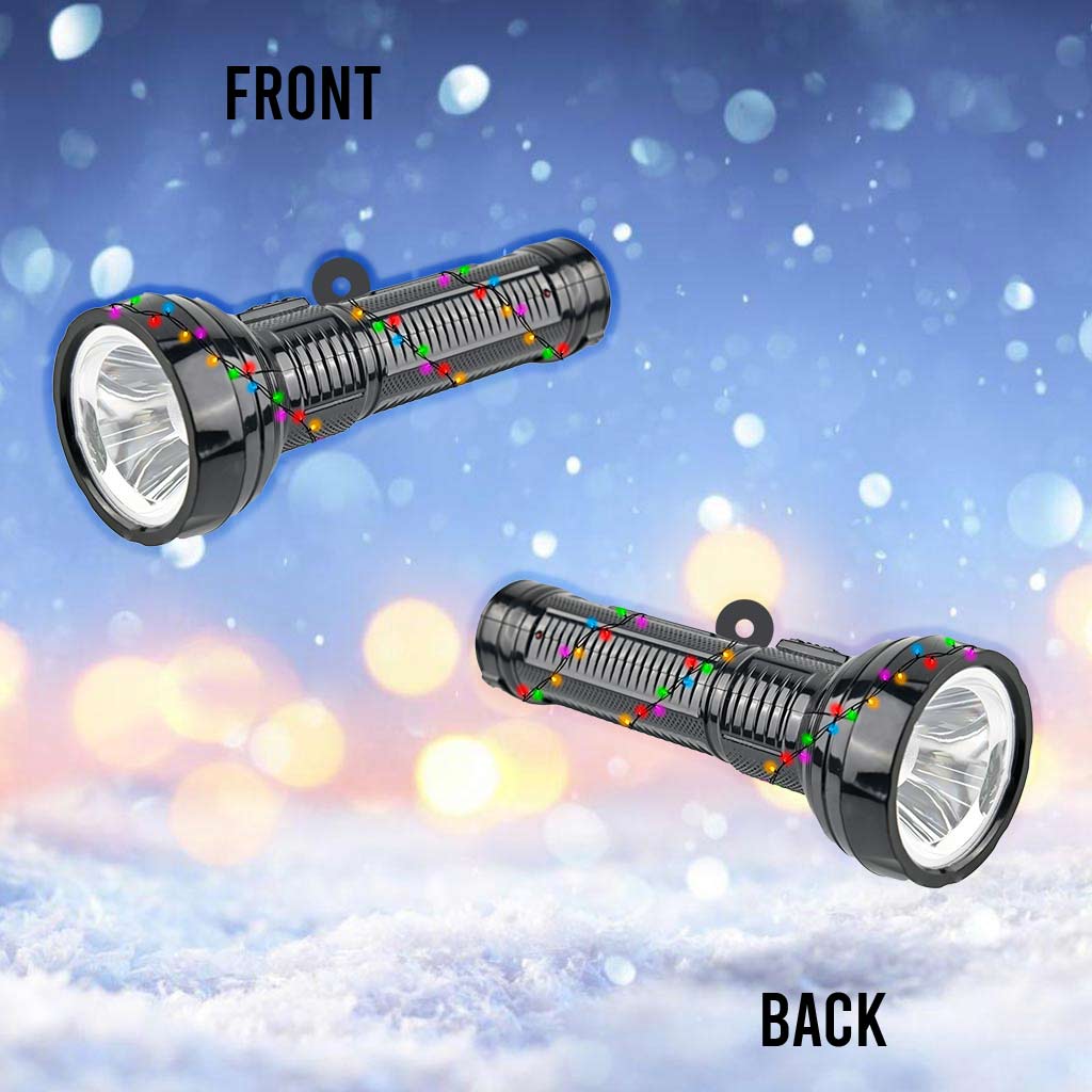 Campingartikel-Kollektion – Weihnachts-Camping-Ornament (beidseitig bedruckt)