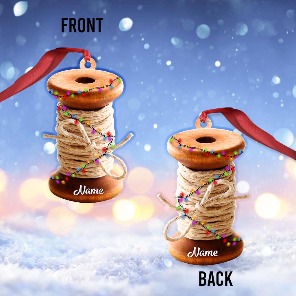 Nähzubehör-Kollektion – Personalisierter Weihnachtsschmuck zum Nähen (beidseitig bedruckt)