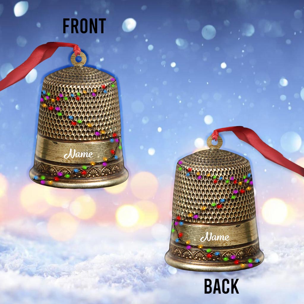 Nähzubehör-Kollektion – Personalisierter Weihnachtsschmuck zum Nähen (beidseitig bedruckt)