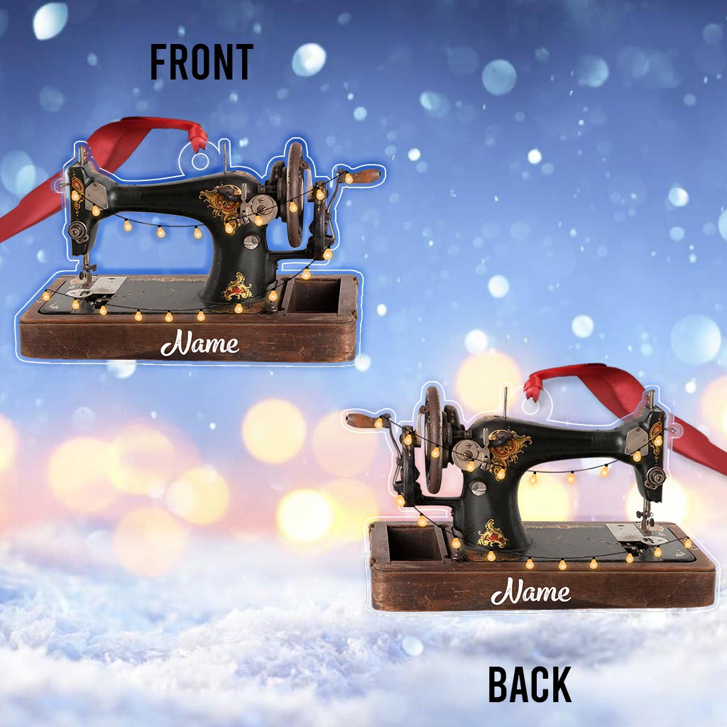 Nähartikel-Kollektion – Personalisierter transparenter Weihnachtsschmuck zum Nähen