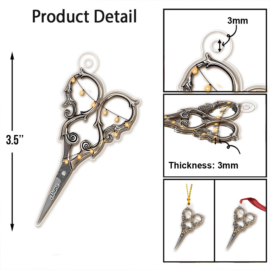 Nähartikel-Kollektion – Personalisierter transparenter Weihnachtsschmuck zum Nähen