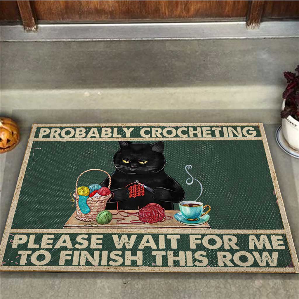 Wahrscheinlich Häkeln - Gehäkelte Fußmatte