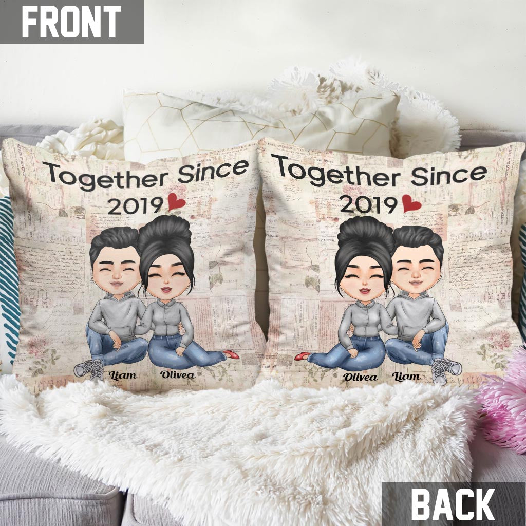 Together Since - Personalized Couple Throw Pillow