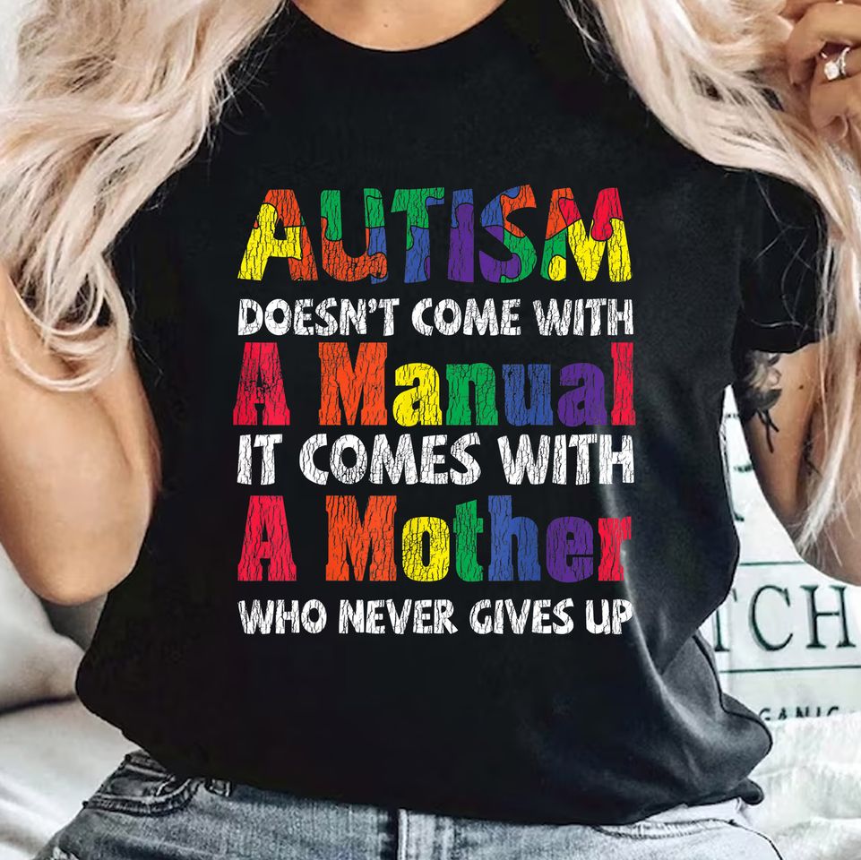 T-Shirt und Hoodie „Autism Mom“ zur Sensibilisierung für Autismus 0523