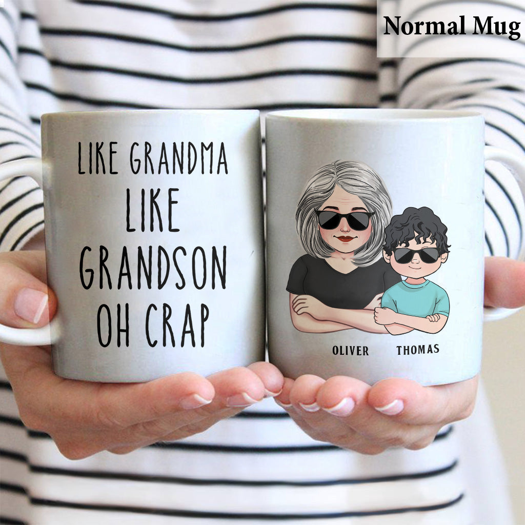 Wie der Vater, so der Sohn – Geschenk für Papa, Vater, Sohn – Personalisierte Tasse