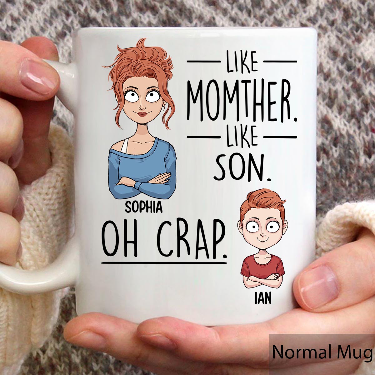 Like Father Like Daughter Like Son - Gift for dad, mom, son, daughter - Personalized Mug