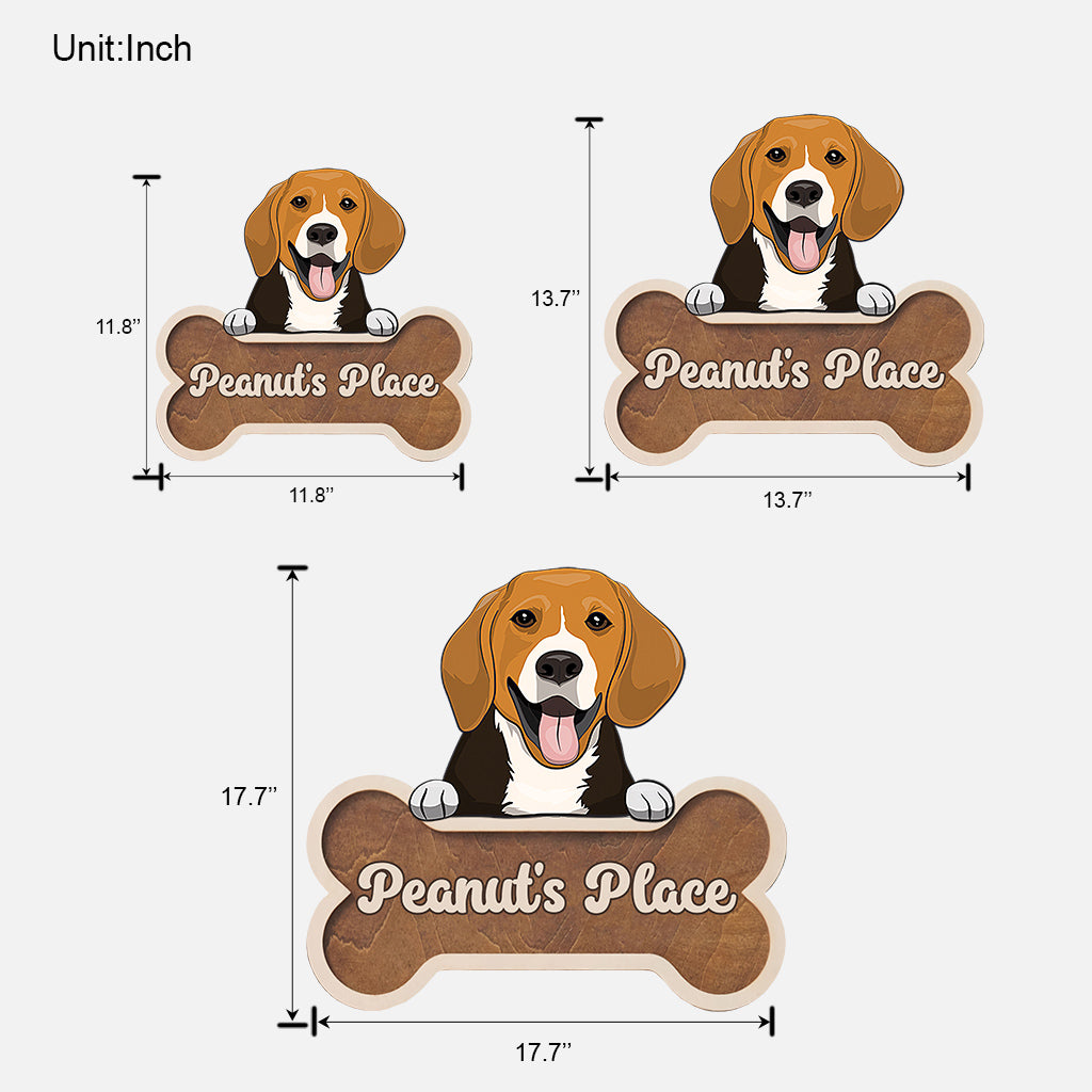 Buddy's Place - Personalisiertes Hunde-Holzschild