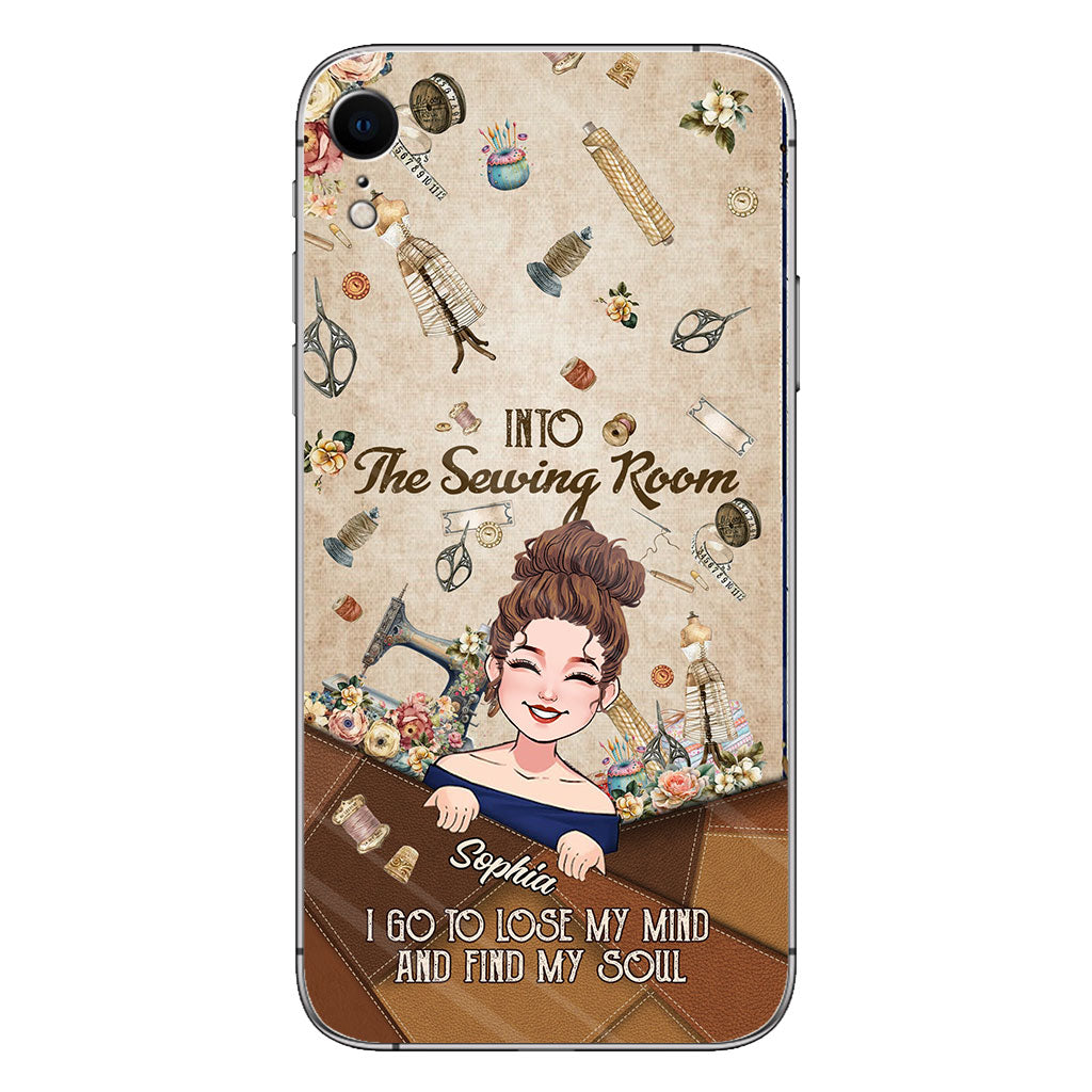 And Into The Sewing Room I Go - Personalized Sewing Phone Case