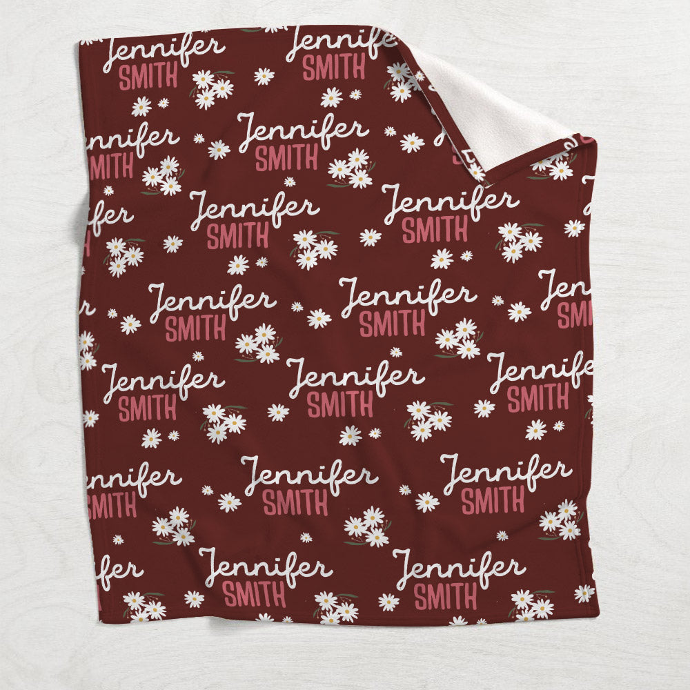 Daisy Custom Name - Personalized Step Mom Blanket