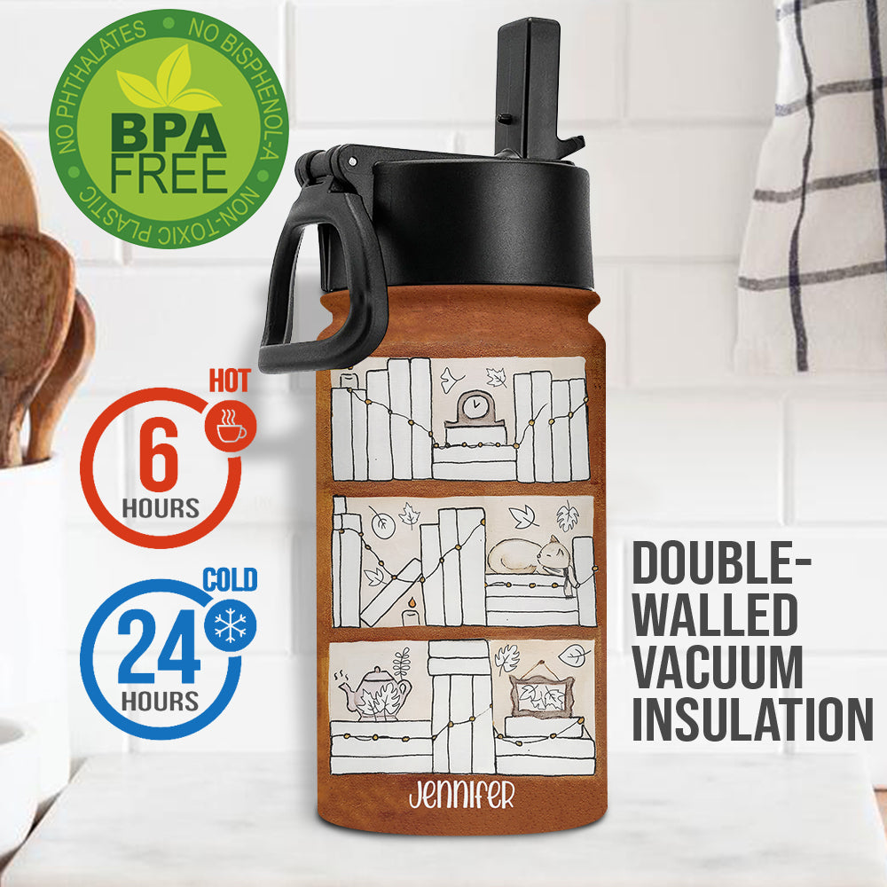 Lesetracker für vier Jahreszeiten – Personalisierte Kinder-Trinkflasche