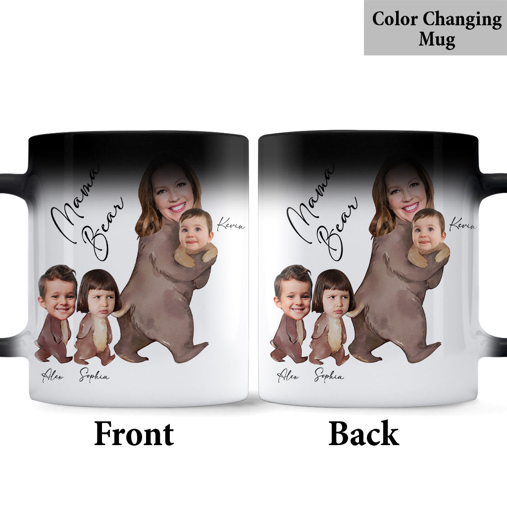 Aquarellfoto von Mama Bär – Personalisierte Muttertasse
