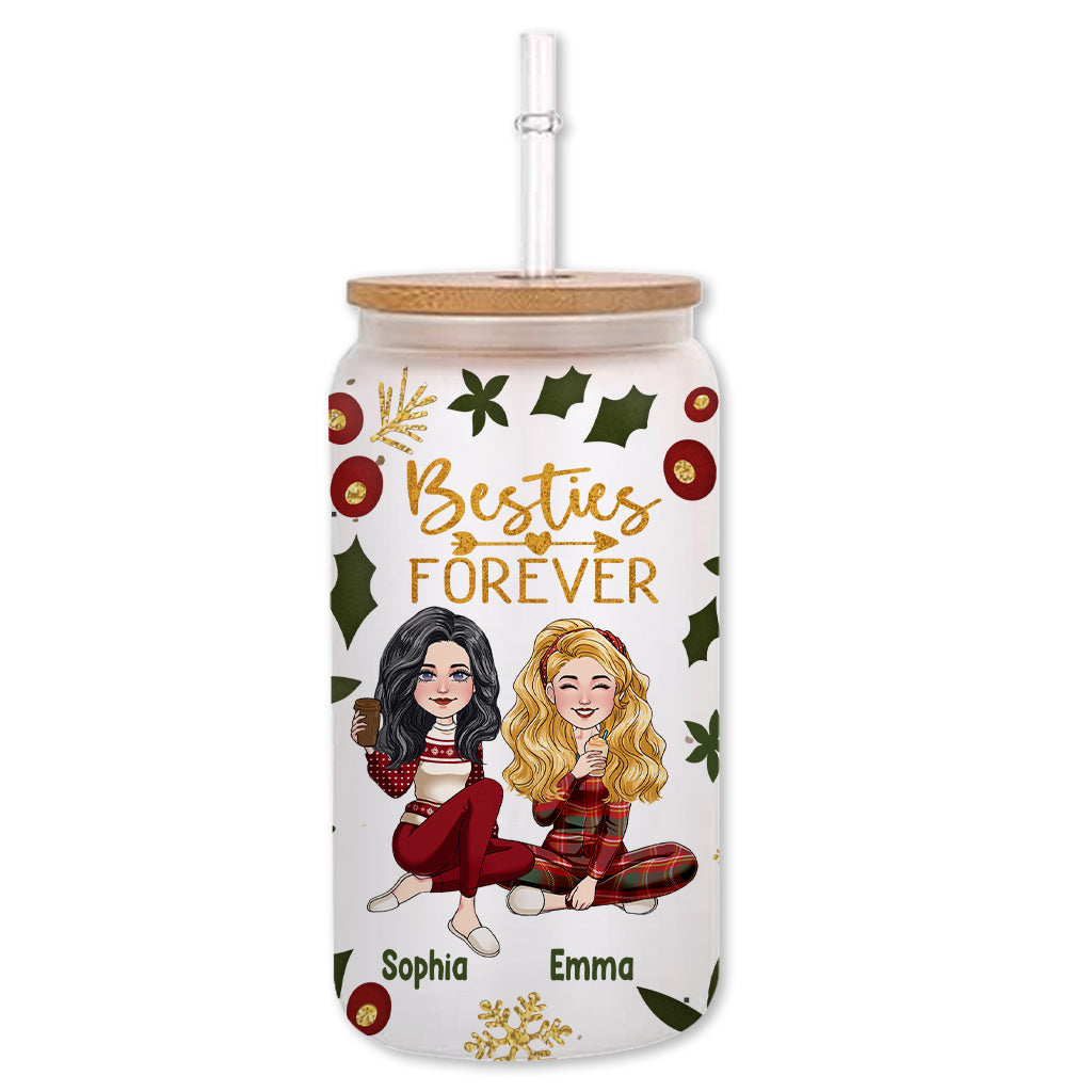 Für immer beste Freundinnen – personalisiertes Bestie-Trinkglas