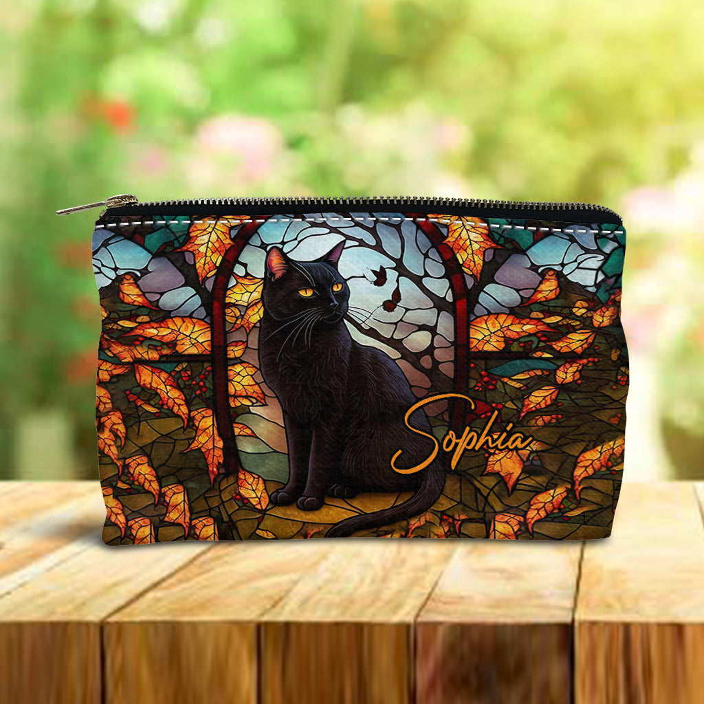 Black Cat - Personalized Black Cat Pouch