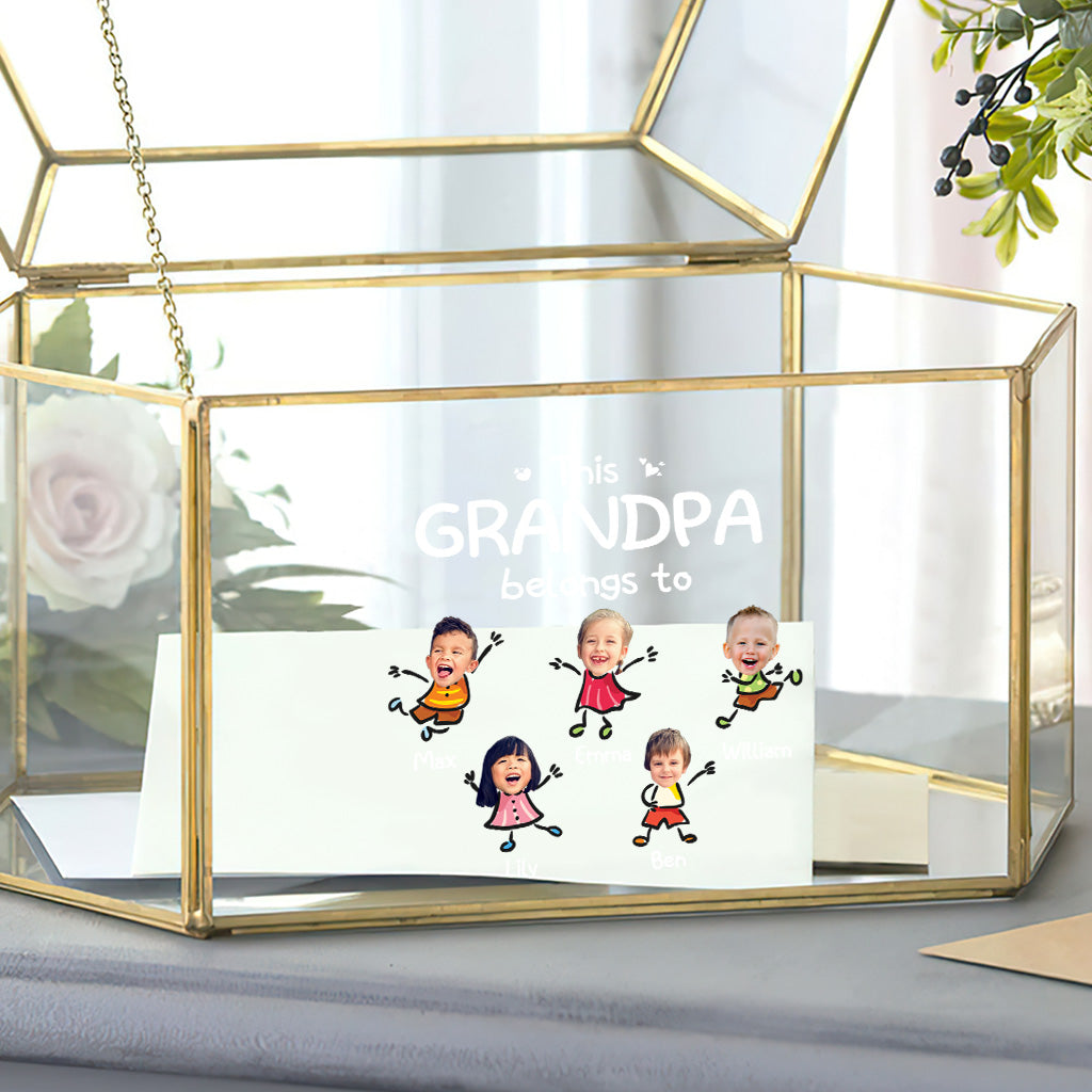 Dieser Opa gehört zu - Personalisierter Opa-Aufkleber (Vollversion)