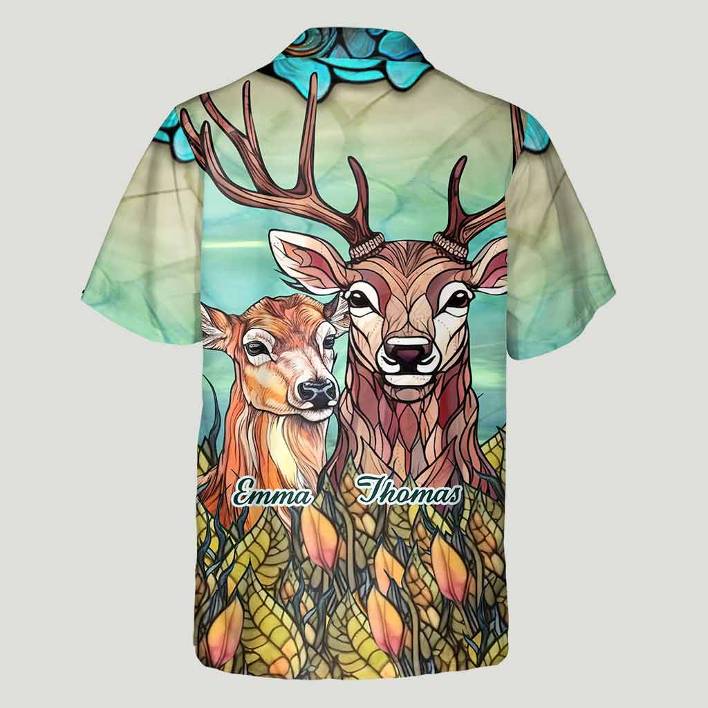 Du und ich, wir schaffen das – personalisiertes Jagd-Hawaiihemd