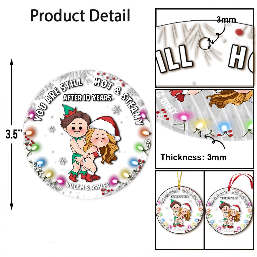 Du bist immer noch heiß – Personalisierter transparenter Paarschmuck