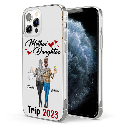 Liebe Pferde – Personalisierte transparente Handyhülle für Mütter