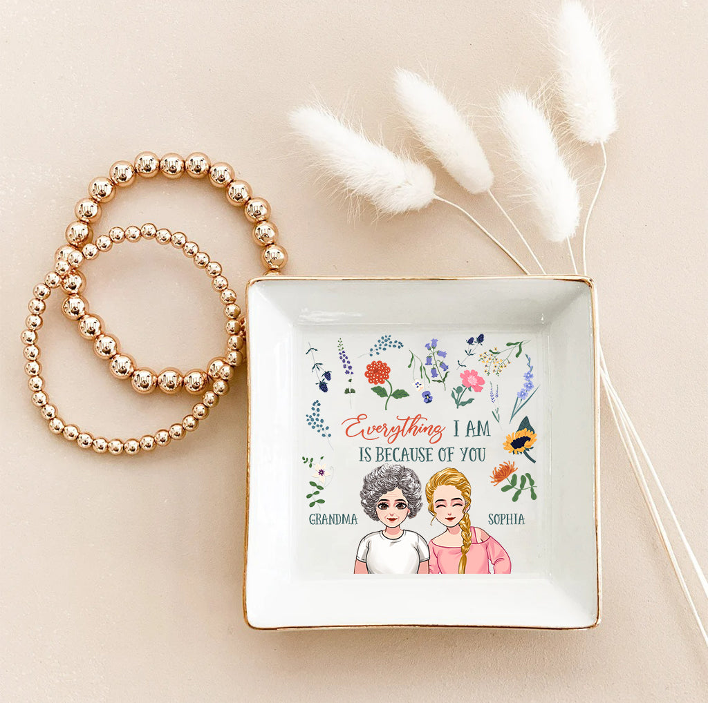 Alles, was ich bin – Geschenk für Mama, Oma, Tochter, Sohn, Enkelin, Enkel – Personalisierte Schmuckschale