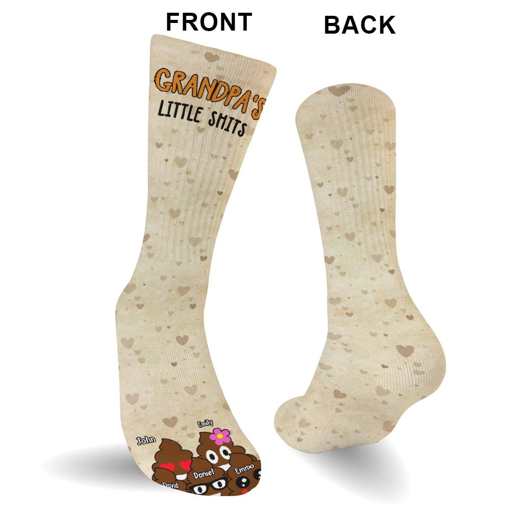 Papas kleine Lieblinge – Geschenk für Papa, Oma, Opa, Mama, Onkel, Tante – Personalisierte Socken