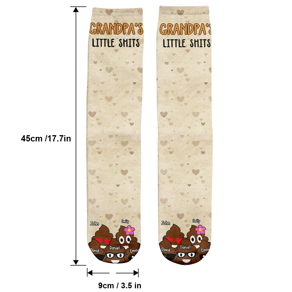 Papas kleine Lieblinge – Geschenk für Papa, Oma, Opa, Mama, Onkel, Tante – Personalisierte Socken