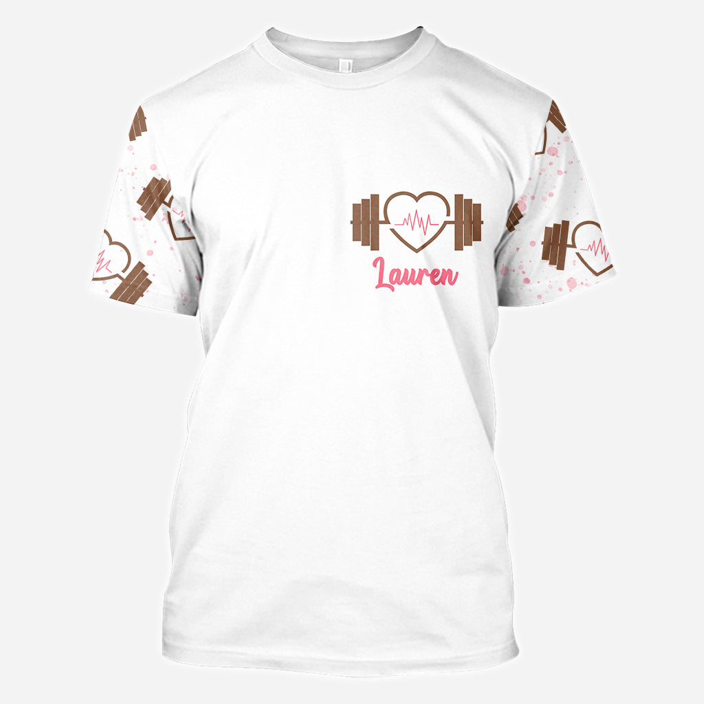 Wake Up Beauty – Personalisiertes Fitness-Shirt