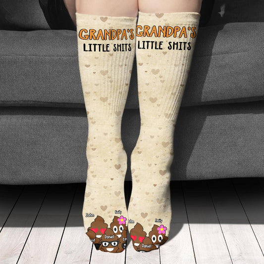 Papas kleine Lieblinge – Geschenk für Papa, Oma, Opa, Mama, Onkel, Tante – Personalisierte Socken