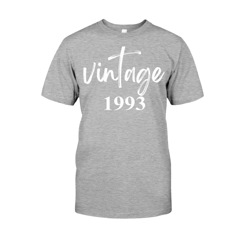 Vintage-Version – Personalisiertes Geburtstags-T-Shirt und Hoodie