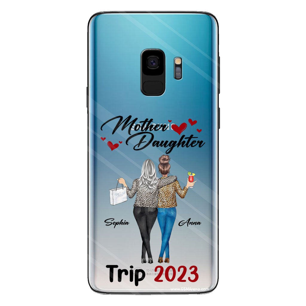 Liebe Pferde – Personalisierte transparente Handyhülle für Mütter