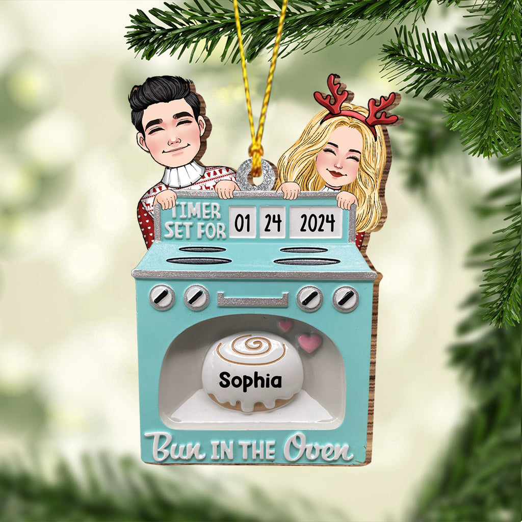Bun In The Oven - Gift for Newborn - Personalized Ornament