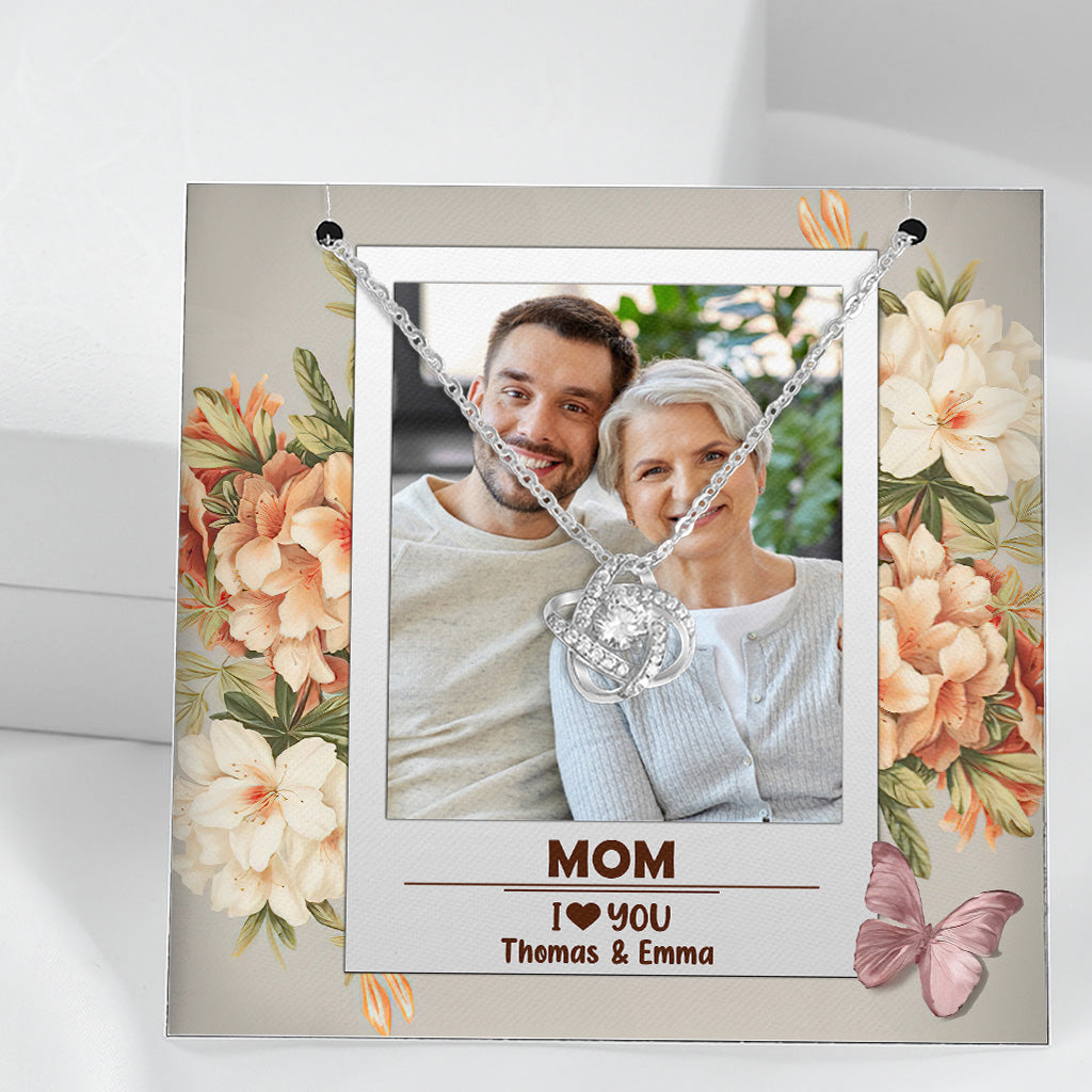 Oma, ich liebe dich – Geschenk für Oma, Mama, Tante, Schwester, Ehefrau, Freundin – Personalisierte Halskette