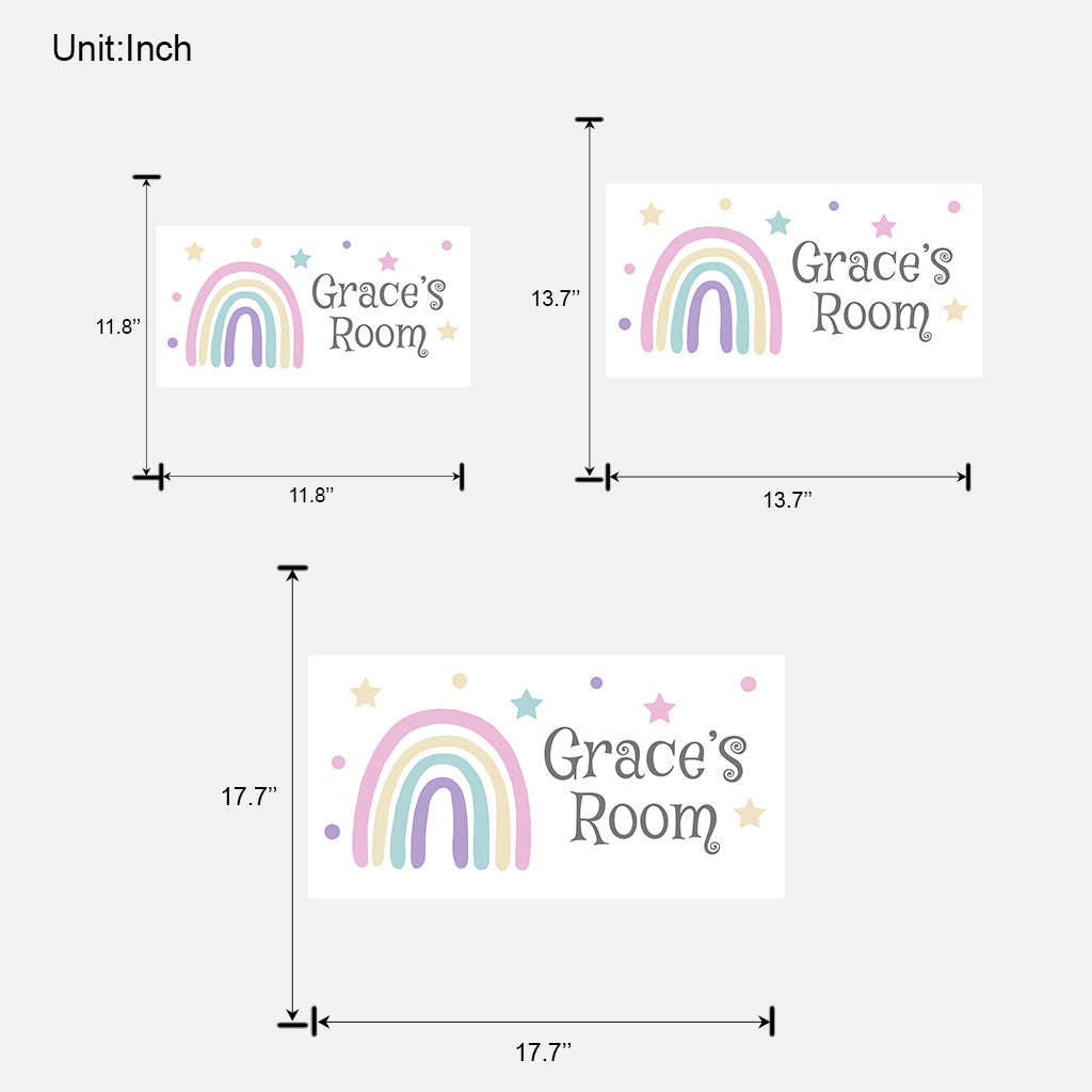 Kinderzimmer – Personalisiertes, individuell geformtes Holzschild für Kinder