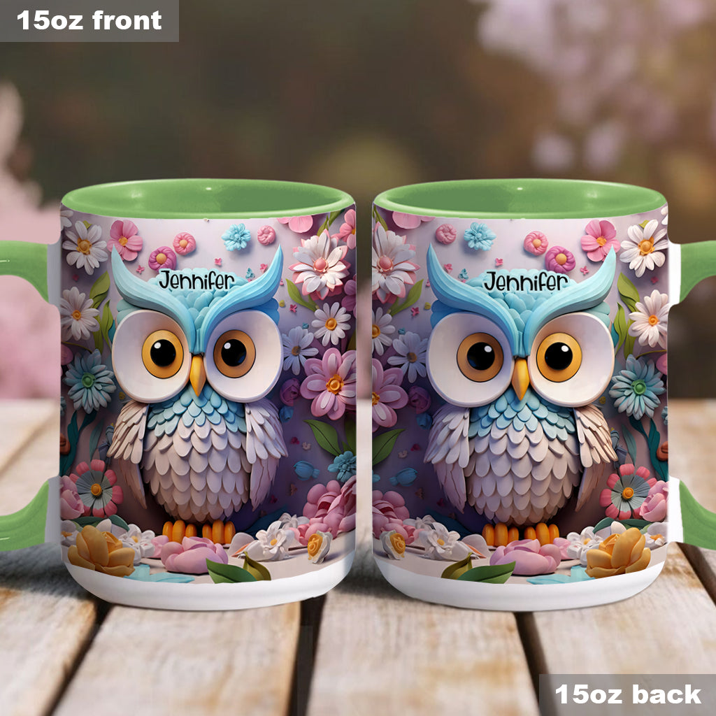 Coole Eule – Personalisierte Tasse mit Eulenmotiv