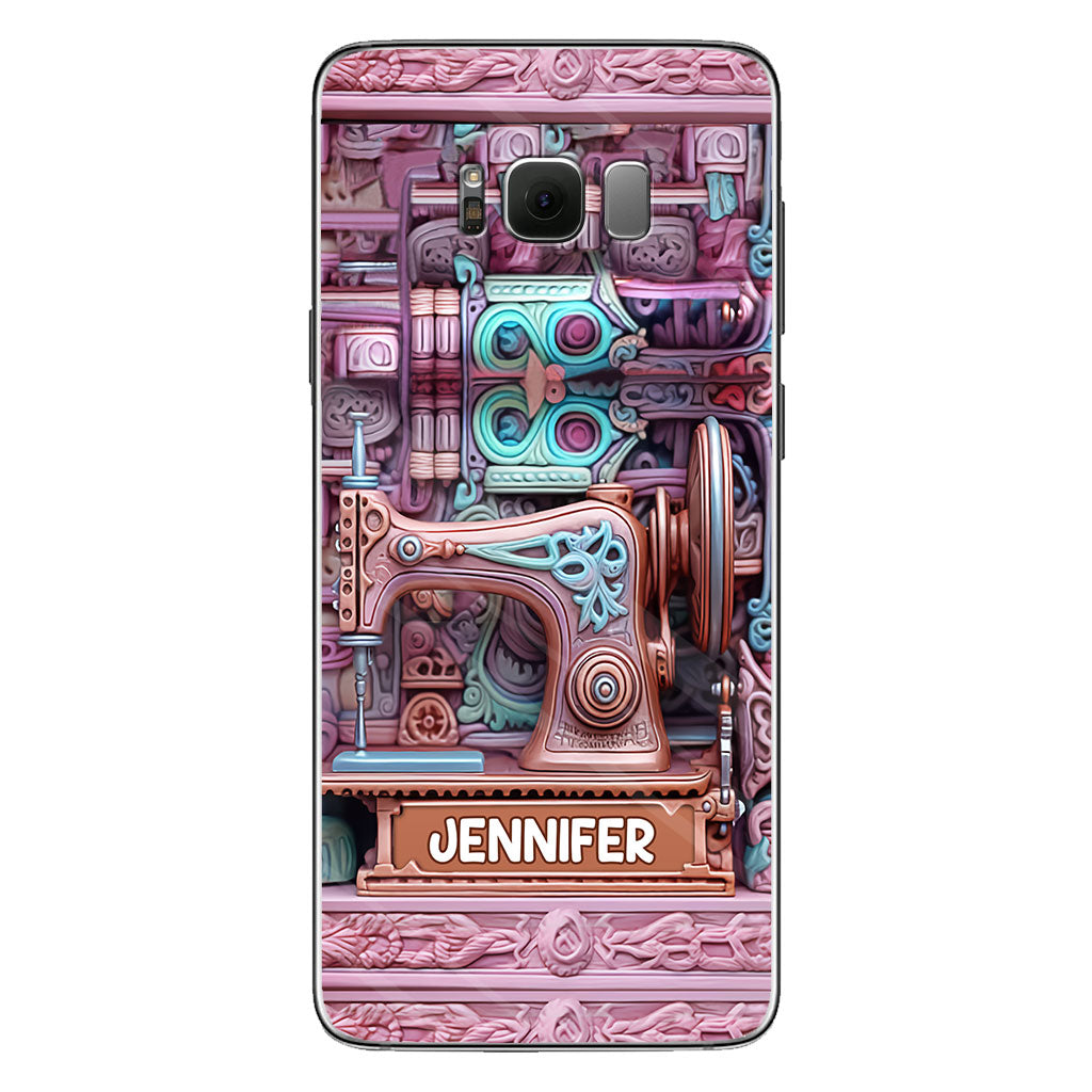 Nähbegeisterung – Personalisierte Handyhülle zum Thema Nähen