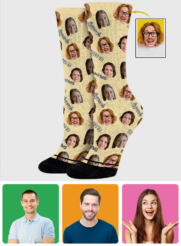 I Used To Work With Legends - Personalized Colleague Socks