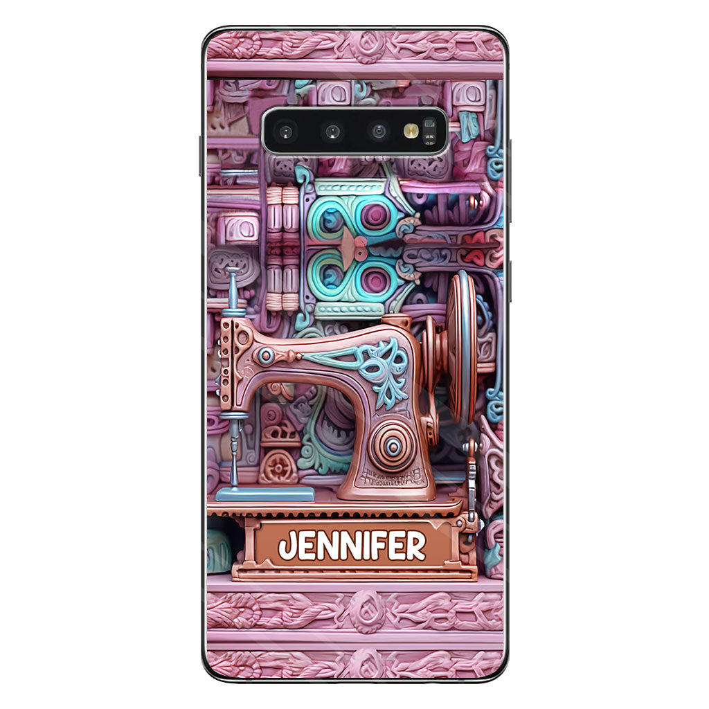 Nähbegeisterung – Personalisierte Handyhülle zum Thema Nähen