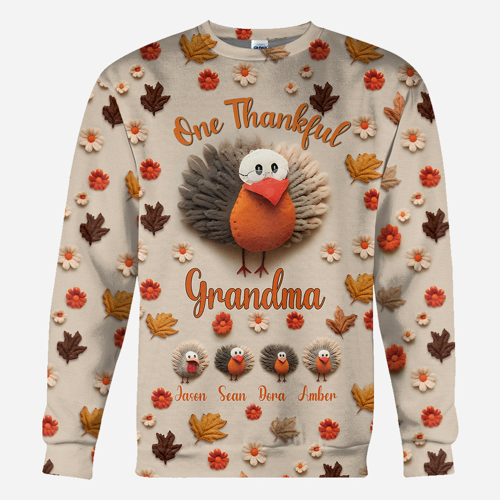 Eine dankbare Oma – Personalisiertes Oma-Shirt
