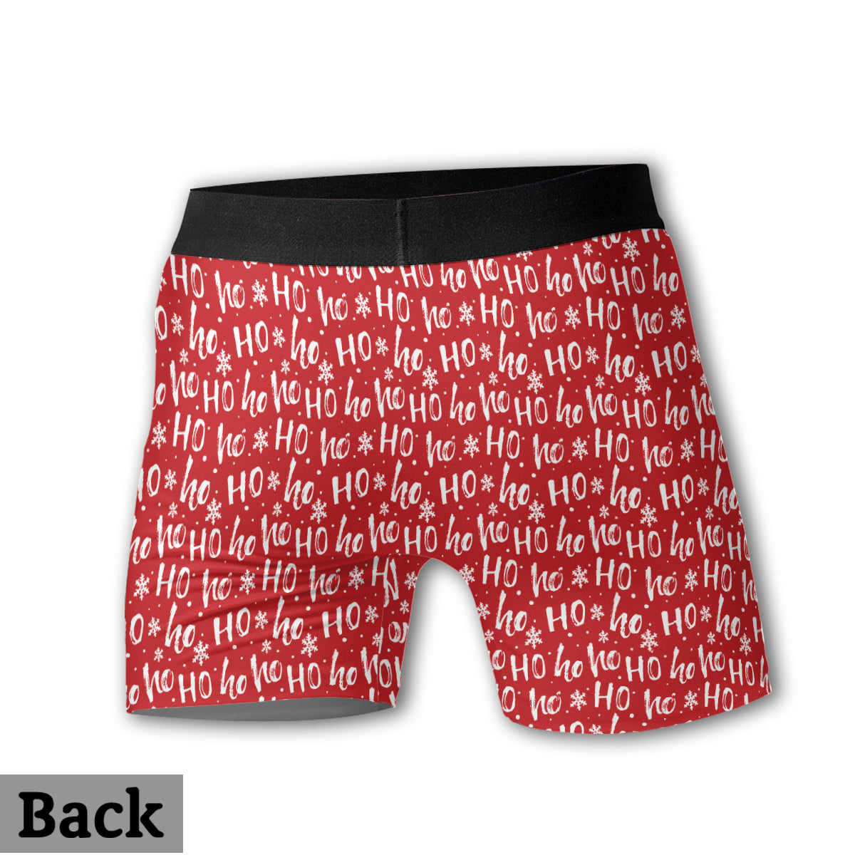 Passende Weihnachtsunterwäsche für Paare – personalisierte Damen-Slips und Herren-Boxershorts