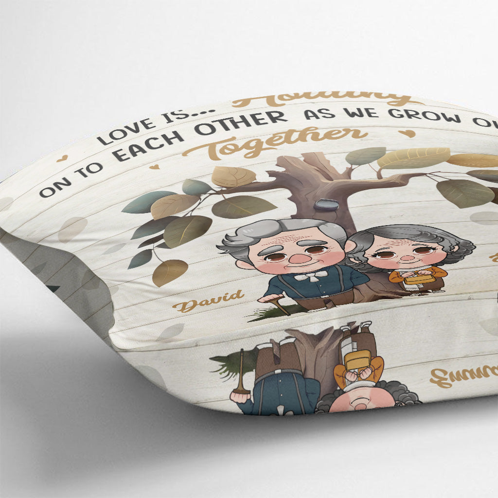Gemeinsam alt werden – Personalisiertes Pärchenkissen