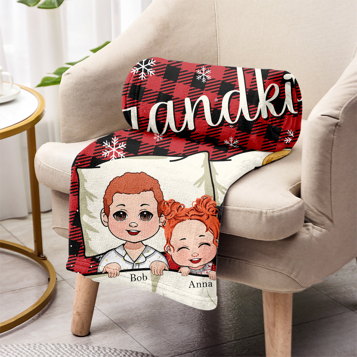 Unsere Enkelkinder – Personalisierte Oma-Decke