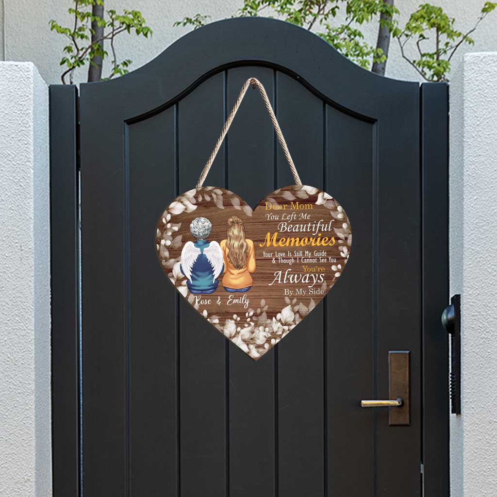 Du hast mir wunderschöne Erinnerungen hinterlassen – Personalisiertes Muttertags-Gedenkschild aus Holz