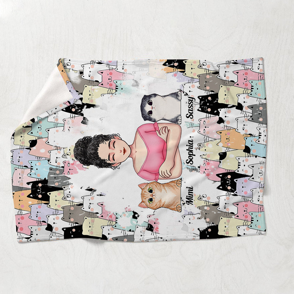 Katzenmama – Personalisierte Katzen-Decke zum Muttertag
