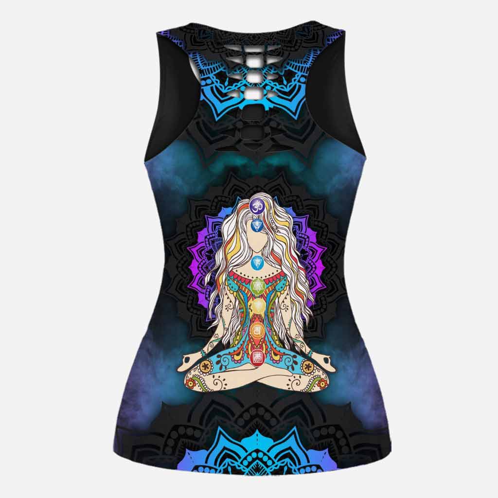 I'm Not Sugar And Spice - Yoga Hollow Tank Top and Leggings