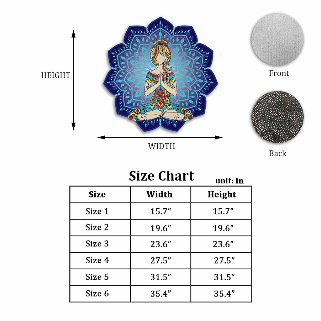 Namaste Paradise – Fußmatte in Yoga-Form