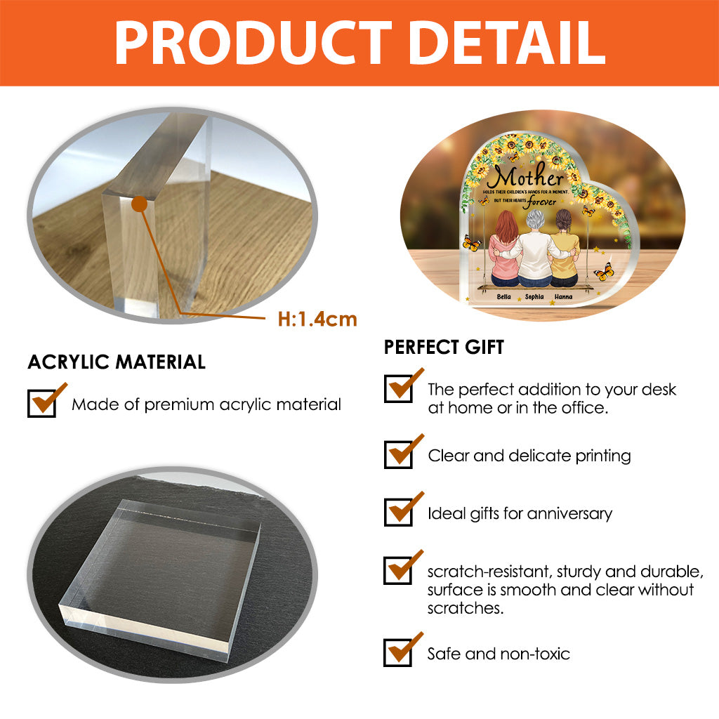 Für immer Liebe – Personalisierte Acrylplakette zum Muttertag in individueller Form