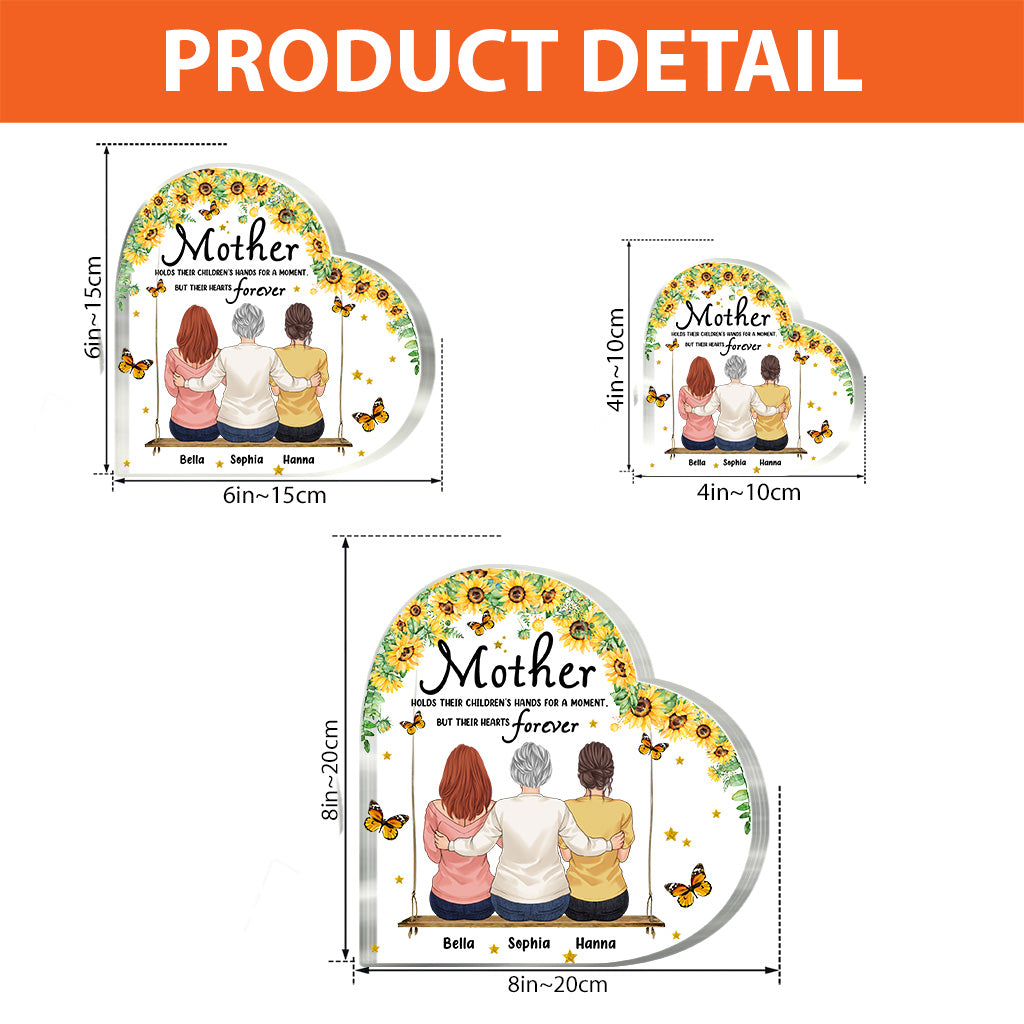 Für immer Liebe – Personalisierte Acrylplakette zum Muttertag in individueller Form