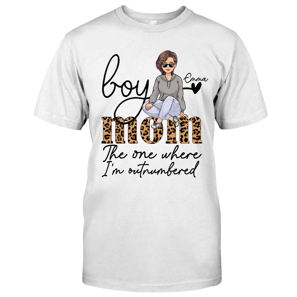 The One Where I'm Outnumbered - Personalized Mother's Day Mother T-shirt and Hoodie